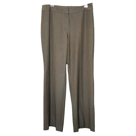 𝅺nic+zoe - Taupe Dress Trouser Zip Front Pants w/ Hook & Eye Closure - Size 10 - Picture 1 of 4